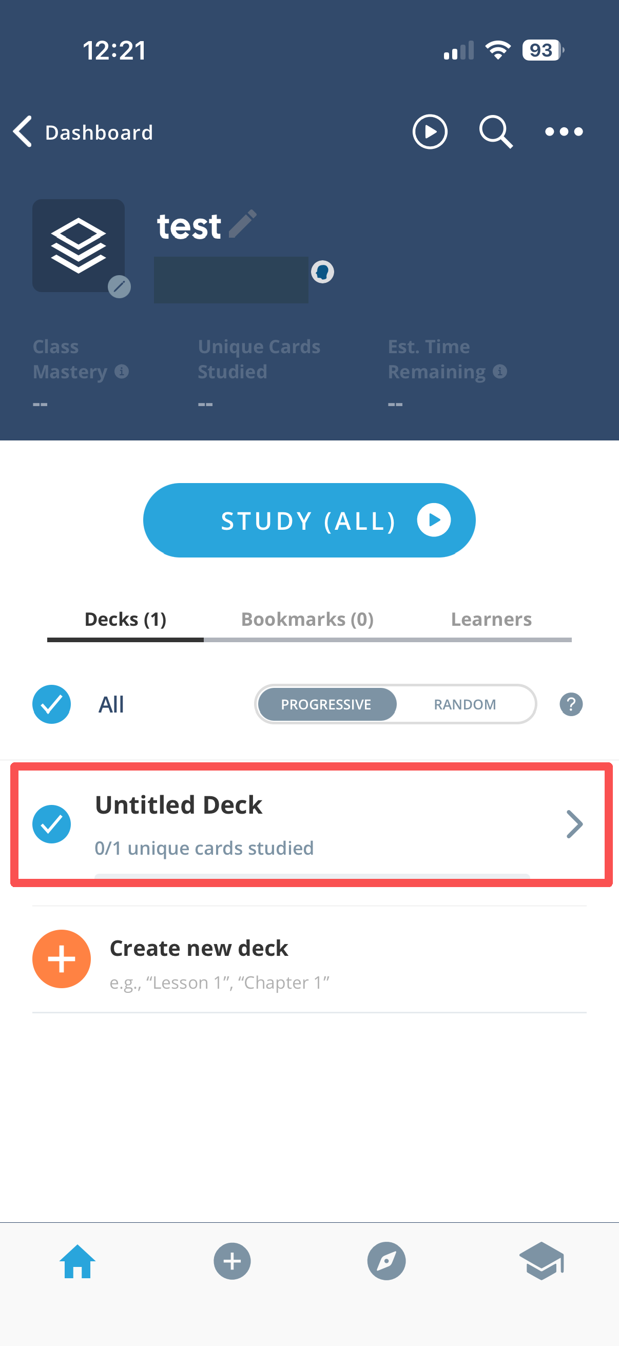 Open the deck