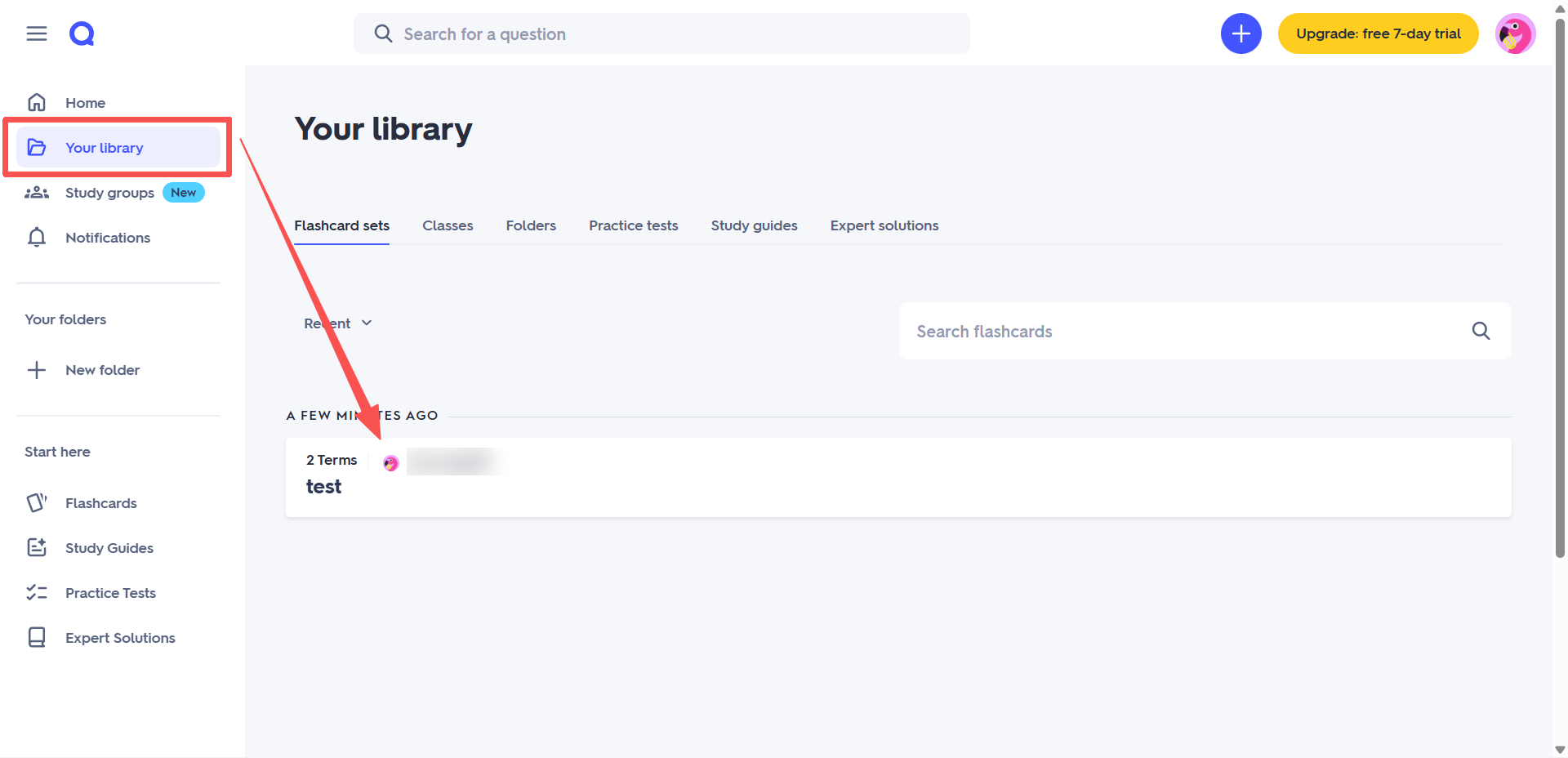 Go to your library