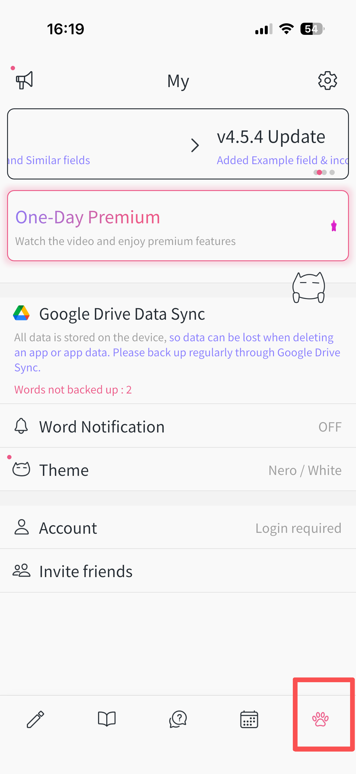 Open Settings